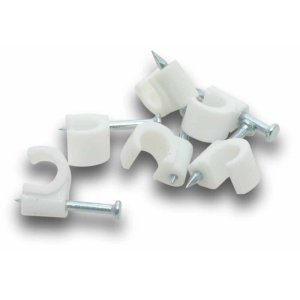 CABLE CLIP ROUND 10MM NATURAL 50/JR
