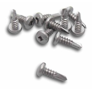 TEK SCREWS METAL SELF DRILL S/S SQ 10X16MM 200JR
