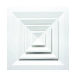 DIFFUSER 4-WAY ALUM WHITE 225 MM DCT2007