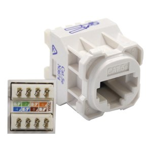 FP-JACK-C5E RJ-45 JACK AMDEX PLATE WHITE