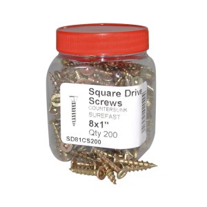 SCREW SQ C/SUNK SUREFAST SD81CS200 8X1 200/JAR