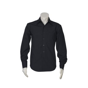 SHIRT MENS L/S BLK 4XL SH714 METRO