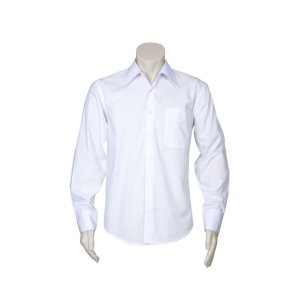 SHIRT MENS L/S WHT M SH714 METRO