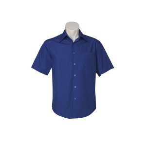 SHIRT MENS S/S ROY BLUE 2XL SH715 METRO