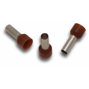 BOOTLACE END TERMINAL 10MM CABLE BROWN 100PK BL100L