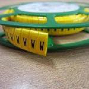 CABLE MARKER POK 10/4 DISC YELLOW A 4MM OVAL 500PK