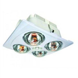 HEAT/FAN/LIGHT 4 LOW 125MM WHT PRO SERIES