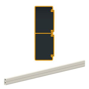 TRUNKING SKIRTING TWIN & LID CAT 6 180X60 6M 180.2166 P/WHT