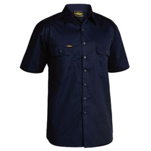 SHIRT MENS S/S LW NVY S BS1893 COOL