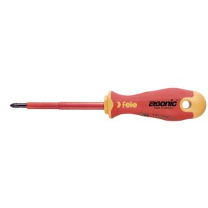 SCREWDRIVER ERGONIC POZI #1 X 80MM INSUL HARD TIP 415