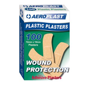 PLASTERS PLASTIC STRIPS P101 AEROPLAST BOX 100