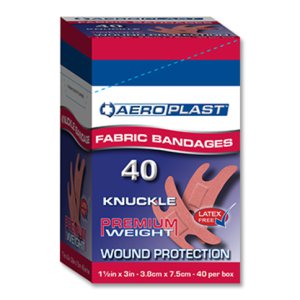 PLASTERS FABRIC KNUCKLE  P350 AEROPLAST EXTRA LARGE 50S