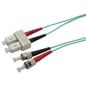 LEAD FIBRE PATCH 50U OM3 M/M DUPLEX FL-SCST50-0 0.5M
