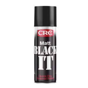 PAINT QUICK DRY ENAMEL MATT BLACK IT A/SOL 5110 400ML CRC