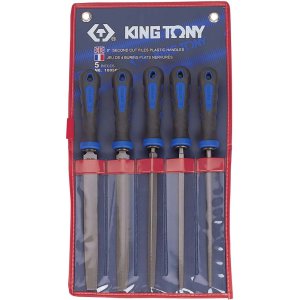 FILE SET 2ND CUT & HANDLES 5PCE KT1005GQ KING TONY 8IN