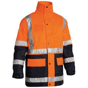 JACKET 5N1 HI VIS ORA/NVY 4XL BK6975