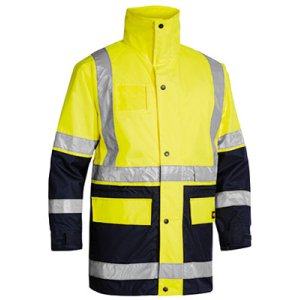 JACKET 5N1 HI VIS YLW/NVY L BK6975
