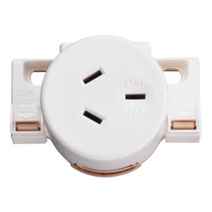 SOCKET SURFACE 250V 10A C/W QUICK CONN TERMINALS 413QC WE