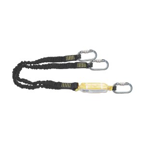 LANYARD 2TE DOUBLE ELASTICATED 2M WITH KARABINERS ABM-2TE