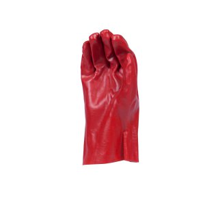GLOVE PVC 661002-270 RED 27CM