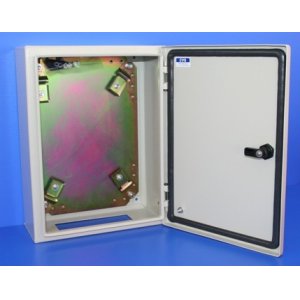ENCL METAL 1DR + GEAR TRAY & W/BRKTS CR403015 400X300X150