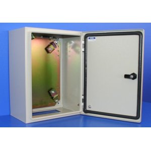 ENCL METAL 1DR + GEAR TRAY & W/BRKTS DK403021 400X300X200