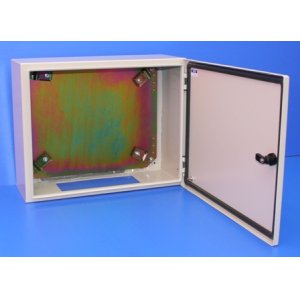 ENCL METAL 1DR + GEAR TRAY & W/BRKTS CR504020H 400X500X200