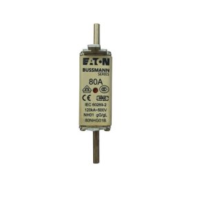 FUSELINK DIN 80A NH1 (80NHG01B) 500V 120KA BUSSMAN 689084