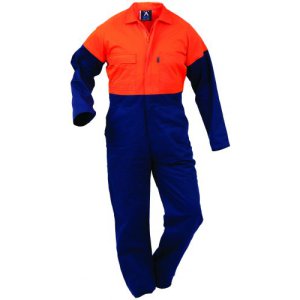 OVERALL DAY ONLY COTTON 310GSM NVY/ORA 10 43102