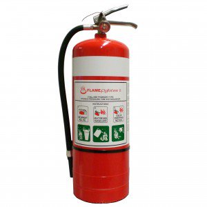 EXTINGUISHER FIRE 9KG C/W WALL BRKT ABE 8416