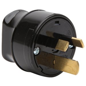 905/15BK PDL PLUG 3 PIN 15A B/ENTRY BLACK