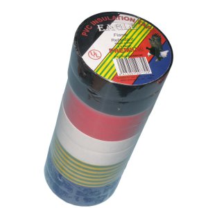 TAPE INSULATION PVC PVC1920-RAINBOW 19MMX20M 10PK