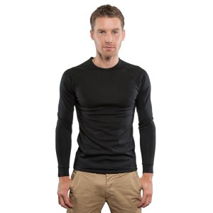 TOP THERMAL L/S BLK 2XL BM001 BRASS MONKEYS MERINO