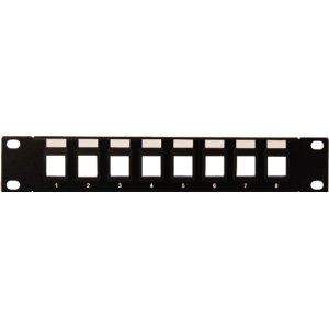 PANEL PATCH 8 PORT UNLOADED KEYSTONE JACK PP10-UKS-8 10IN