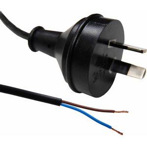 CORD POWER 2 PIN PLUG TO B/E 2C 0.75MM BLK 2M C-PB2C75-2
