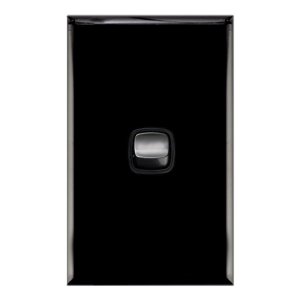 (I) XLP770/1 BLBL STD SWITCH 10A 1G BLK GLOSS