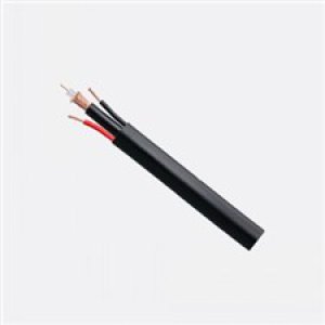 CABLE COAXIAL COMP RG59 & 2X0.75MM DIAMOND BLK FROM 100M