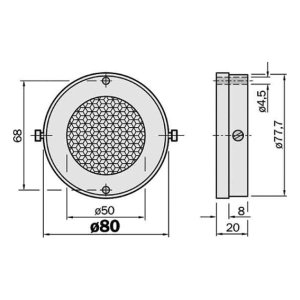 REFLECTOR PE HI TEMP 300 DEG SW50