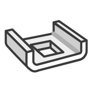 (I) CLAMP COUNTER CABLE TRAY 50BG E-ZINC 25MM CE25EZ