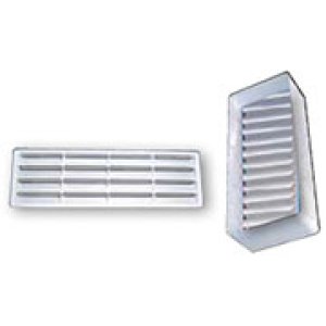 VERT LOUVRED AIRBRICK OUTLET WHITE DCT1414