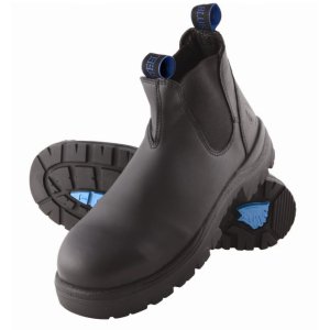 BOOT SLIP ON BLK 4 312101 STEEL BLUE HOBART