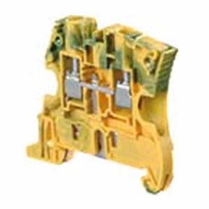 *POA* (I) BLOCK TERM GROUND 32A GRN/YLW 4MM ABB ZS4PE