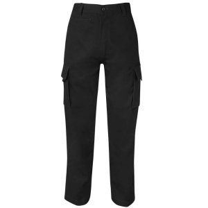 TROUSERS BLK 82R 6MPBX CARGO COTTON