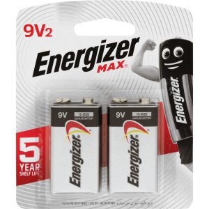 BATTERY 9V MAX 522BP2T ENERGIZER 2PK
