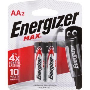 BATTERY ALK AA MAX E91BP2T ENERGIZER 2PK
