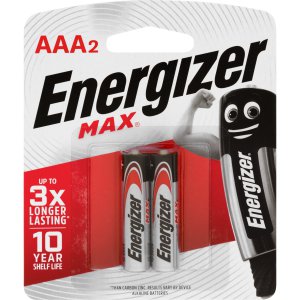 BATTERY ALK AAA MAX E92BP2T ENERGIZER 2PK