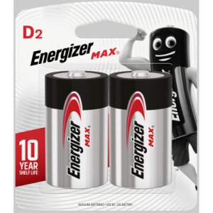 BATTERY ALK D MAX E95BP2T ENERGIZER 2PK