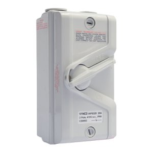 ISOLATOR WEATHERPROOF 3P 20A IP66 WPS320