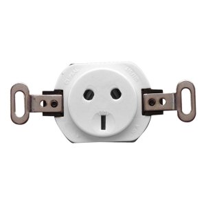 435A-BK SOCKET INLET 3P FLUSH 10A 250V BLACK C/W TERM COVER