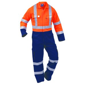 OVERALL D/N COTTON 13CAL ORA/NVY 5 43212